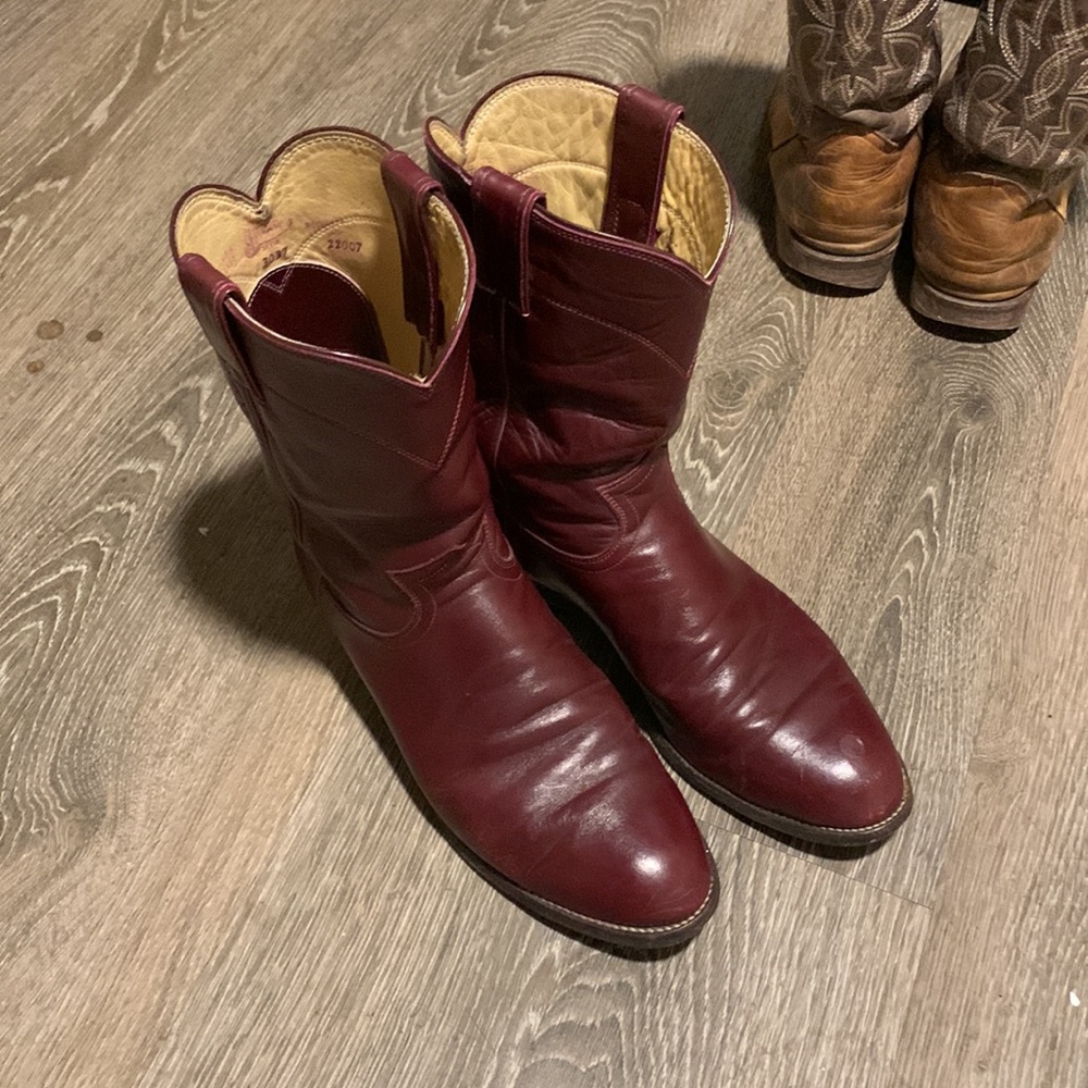 Justin’s 9 1/2 D Dress Western Cowboy Boot Retail 300$+